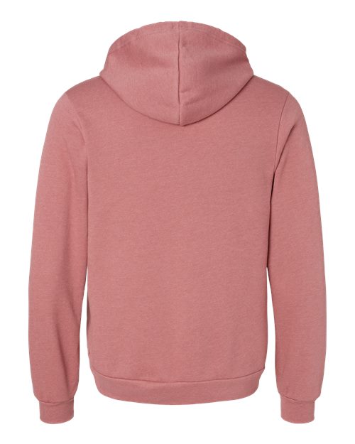 BELLA + CANVAS Unisex Sponge Fleece Hoodie Sweatshirt 3719 - Heather Mauve