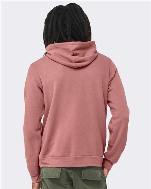 BELLA + CANVAS Unisex Sponge Fleece Hoodie Sweatshirt 3719 - Heather Mauve