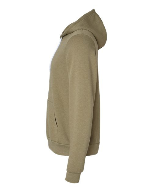 BELLA + CANVAS Unisex Sponge Fleece Hoodie Sweatshirt 3719 - Heather Olive