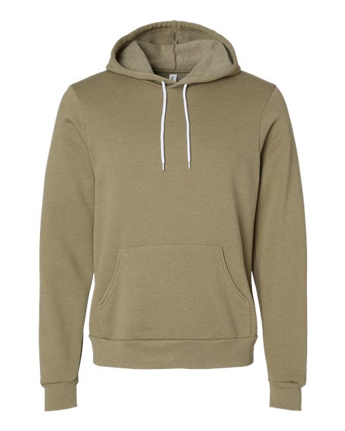 BELLA + CANVAS Unisex Sponge Fleece Hoodie Sweatshirt 3719 - Heather Olive