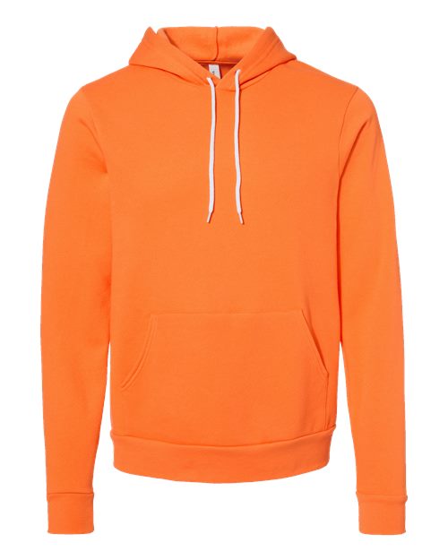 BELLA + CANVAS Unisex Sponge Fleece Hoodie Sweatshirt 3719 - Orange