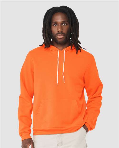 BELLA + CANVAS Unisex Sponge Fleece Hoodie Sweatshirt 3719 - Orange