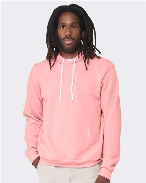 BELLA + CANVAS Unisex Sponge Fleece Hoodie Sweatshirt 3719 - Pink