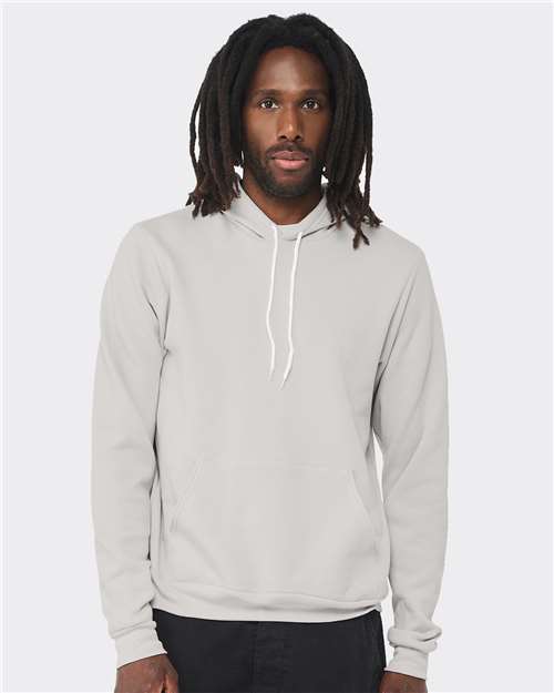 BELLA + CANVAS Unisex Sponge Fleece Hoodie Sweatshirt 3719 - Silver