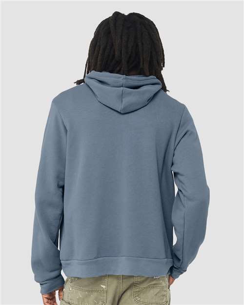 BELLA + CANVAS Unisex Sponge Fleece Hoodie Sweatshirt 3719 - Steel Blue