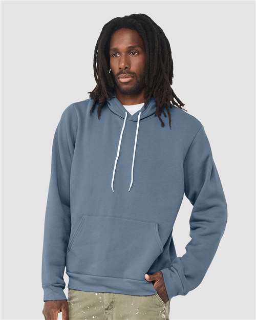 BELLA + CANVAS Unisex Sponge Fleece Hoodie Sweatshirt 3719 - Steel Blue