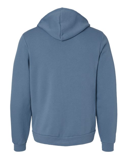 BELLA + CANVAS Unisex Sponge Fleece Full-Zip Hoodie Sweatshirt 3739 - Steel Blue