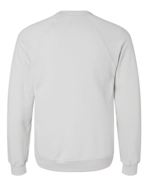 BELLA + CANVAS Unisex Sponge Fleece Raglan Crewneck Sweatshirt 3901 - Silver