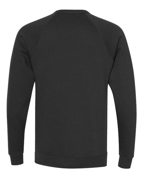 BELLA + CANVAS Unisex Sponge Fleece Raglan Crewneck Sweatshirt 3901 - Vintage Black