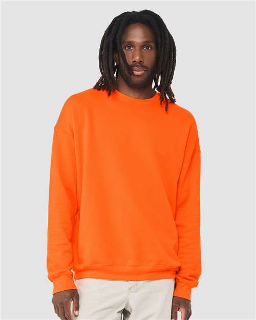 BELLA + CANVAS Unisex Sponge Fleece Drop Shoulder Crewneck Sweatshirt 3945 - Orange