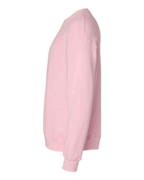 BELLA + CANVAS Unisex Sponge Fleece Drop Shoulder Crewneck Sweatshirt 3945 - Pink