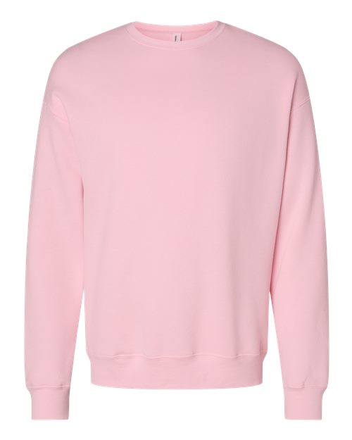 BELLA + CANVAS Unisex Sponge Fleece Drop Shoulder Crewneck Sweatshirt 3945 - Pink