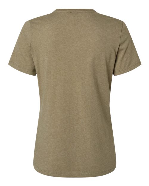BELLA + CANVAS Women’s Relaxed Fit Heather CVC Tee 6400CVC - Heather Olive