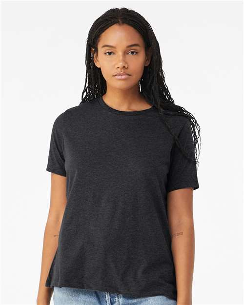 BELLA + CANVAS Women’s Relaxed Fit Triblend Tee 6413 - Solid Dark Grey Triblend
