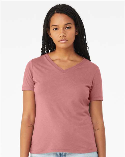 BELLA + CANVAS Women's Relaxed Triblend V-Neck Tee 6415