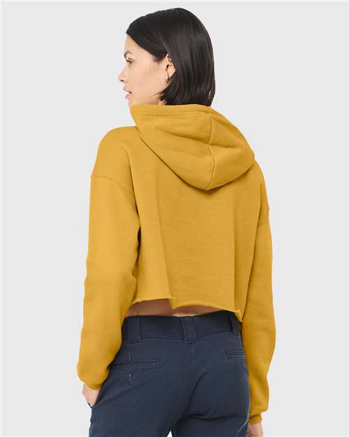BELLA + CANVAS Women's Crop Fleece Hoodie Sweatshirt 7502