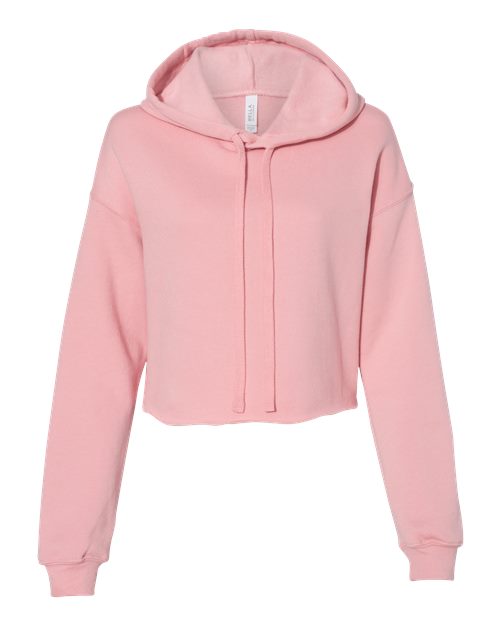 BELLA + CANVAS Women's Crop Fleece Hoodie Sweatshirt 7502