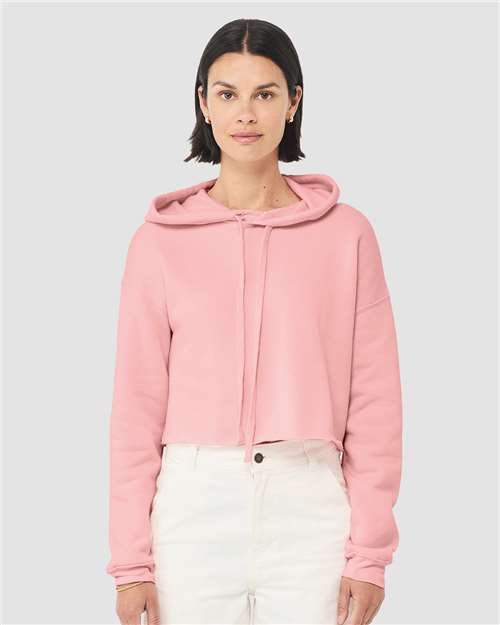 BELLA + CANVAS Women's Crop Fleece Hoodie Sweatshirt 7502