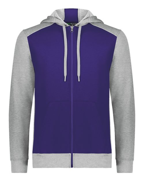 Augusta Sportswear Unisex Eco Revive™ Three-Season Triblend Fleece Full-Zip Hooded Sweatshirt 6899