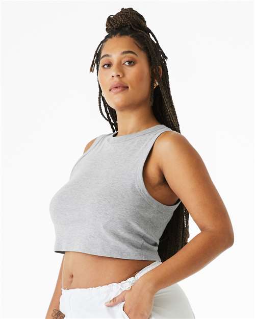 BELLA + CANVAS Women's Micro Rib Muscle Crop Tank 1013