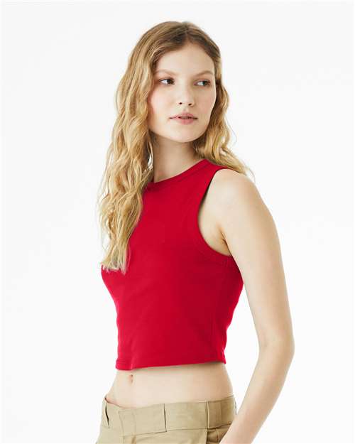 BELLA + CANVAS Women's Micro Rib Muscle Crop Tank 1013