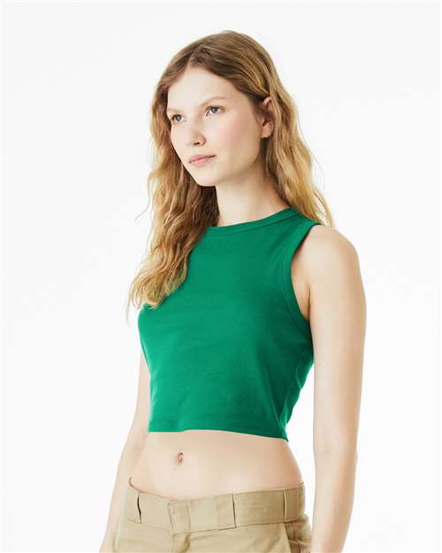 BELLA + CANVAS Women's Micro Rib Muscle Crop Tank 1013