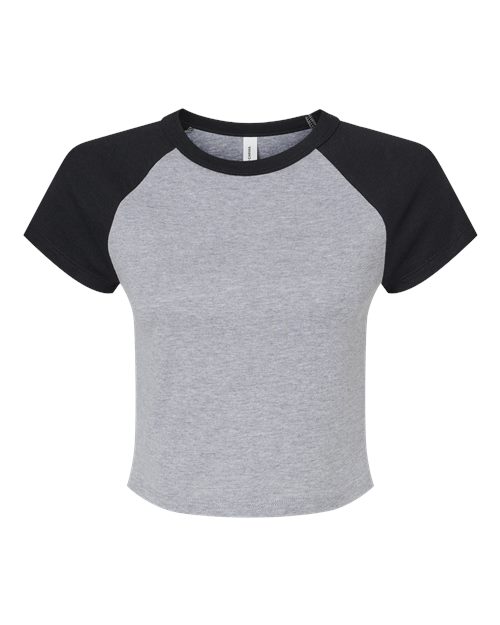BELLA + CANVAS Women's Micro Rib Raglan Baby Tee 1201