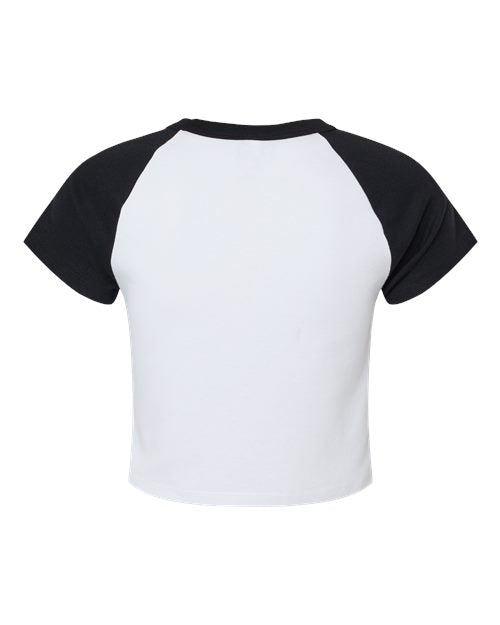 BELLA + CANVAS Women's Micro Rib Raglan Baby Tee 1201