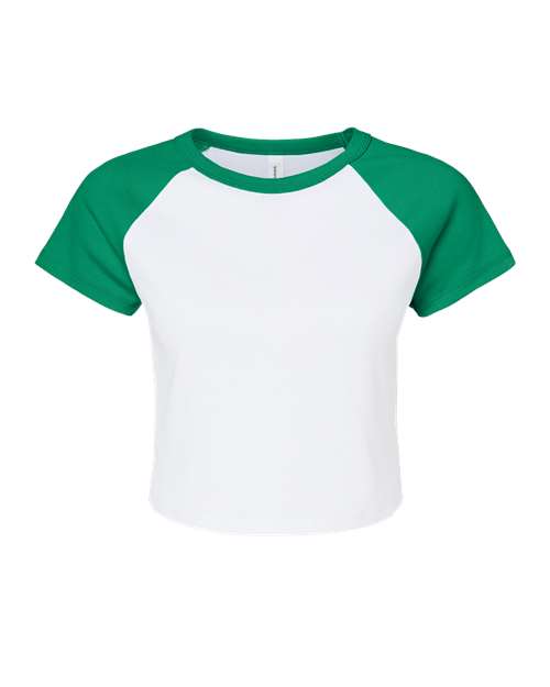 BELLA + CANVAS Women's Micro Rib Raglan Baby Tee 1201