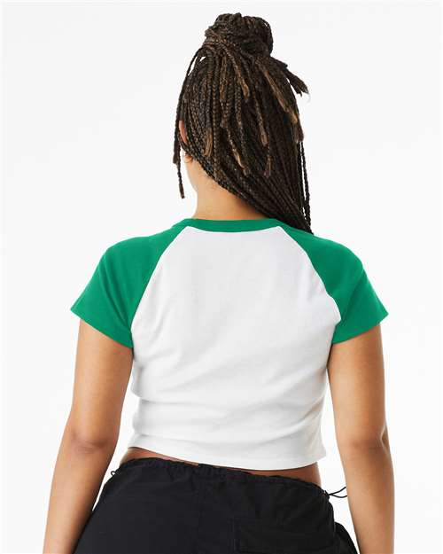 BELLA + CANVAS Women's Micro Rib Raglan Baby Tee 1201