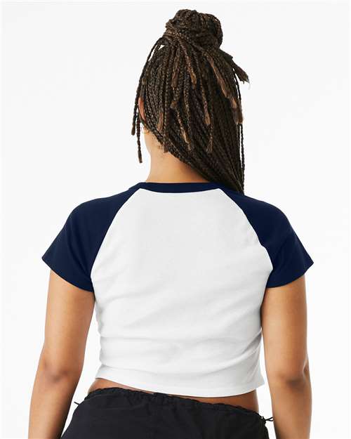 BELLA + CANVAS Women's Micro Rib Raglan Baby Tee 1201