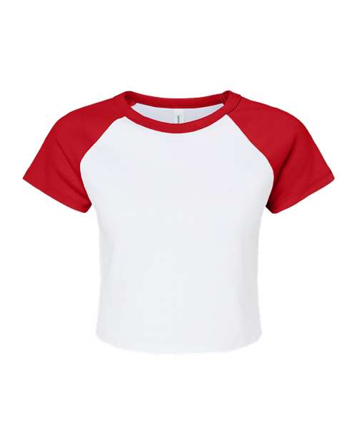 BELLA + CANVAS Women's Micro Rib Raglan Baby Tee 1201