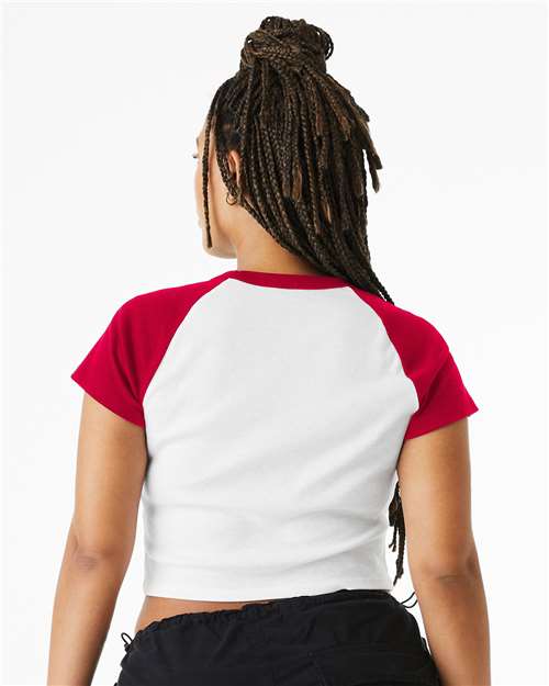 BELLA + CANVAS Women's Micro Rib Raglan Baby Tee 1201