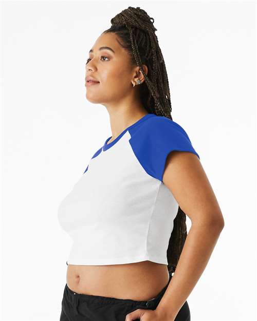 BELLA + CANVAS Women's Micro Rib Raglan Baby Tee 1201