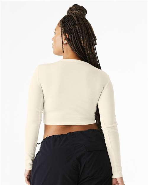 BELLA + CANVAS Women's Micro Rib Long Sleeve Baby Tee 1501