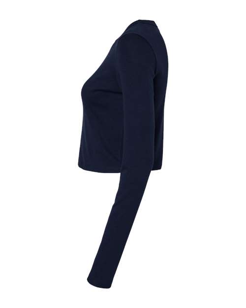 BELLA + CANVAS Women's Micro Rib Long Sleeve Baby Tee 1501