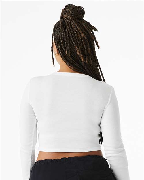 BELLA + CANVAS Women's Micro Rib Long Sleeve Baby Tee 1501