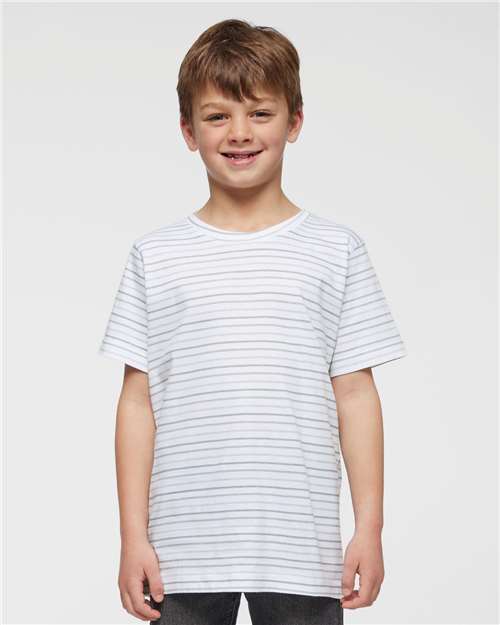 LAT Youth Fine Jersey Tee 6101 - Shadow Stripe