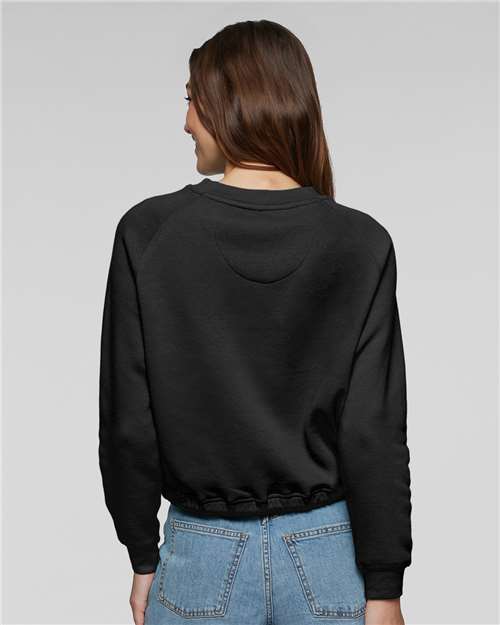 LAT Women's Relaxed 3-End Boxy Fleece Crewneck Sweatshirt 3528