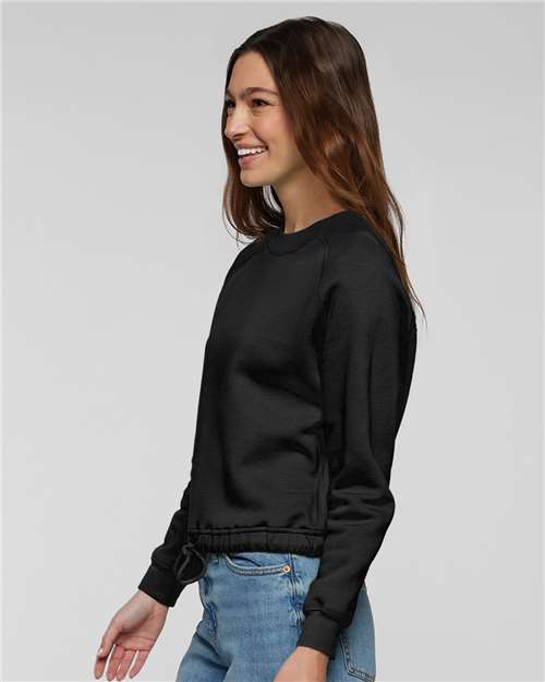 LAT Women's Relaxed 3-End Boxy Fleece Crewneck Sweatshirt 3528