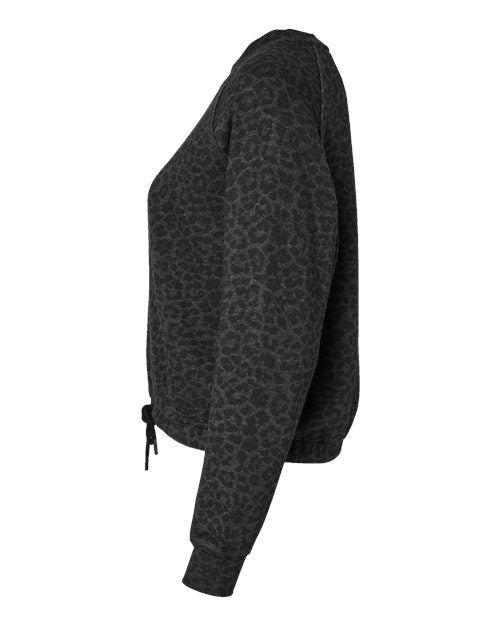 LAT Women's Relaxed 3-End Boxy Fleece Crewneck Sweatshirt 3528