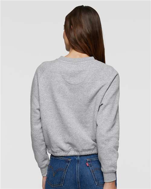 LAT Women's Relaxed 3-End Boxy Fleece Crewneck Sweatshirt 3528