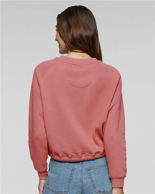 LAT Women's Relaxed 3-End Boxy Fleece Crewneck Sweatshirt 3528