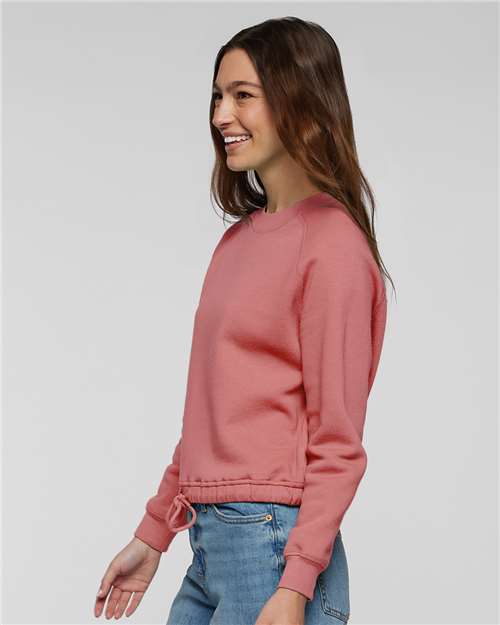 LAT Women's Relaxed 3-End Boxy Fleece Crewneck Sweatshirt 3528