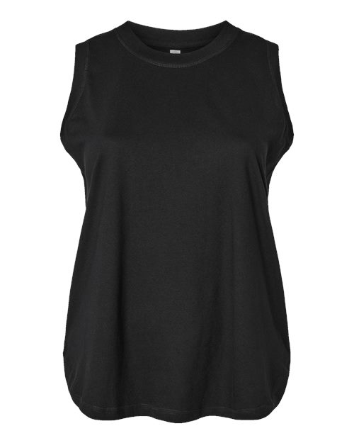 LAT Women's Curvy Relaxed Fine Jersey Tank 3892