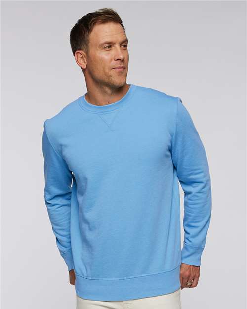 LAT Unisex Vintage Wash Fleece Crewneck Sweatshirt 6935