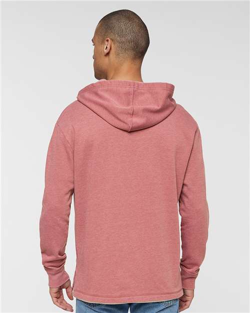 LAT Unisex Vintage Wash Fleece Hoodie Sweatshirt 6936