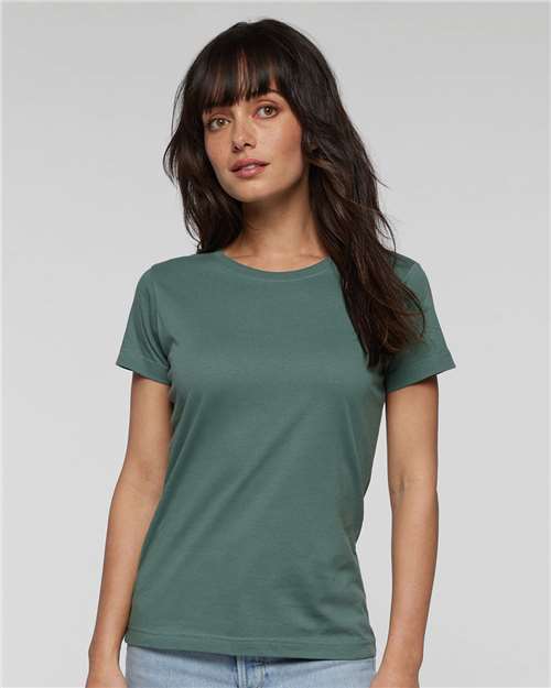LAT Women's Fine Jersey Tee 3516 - Basil