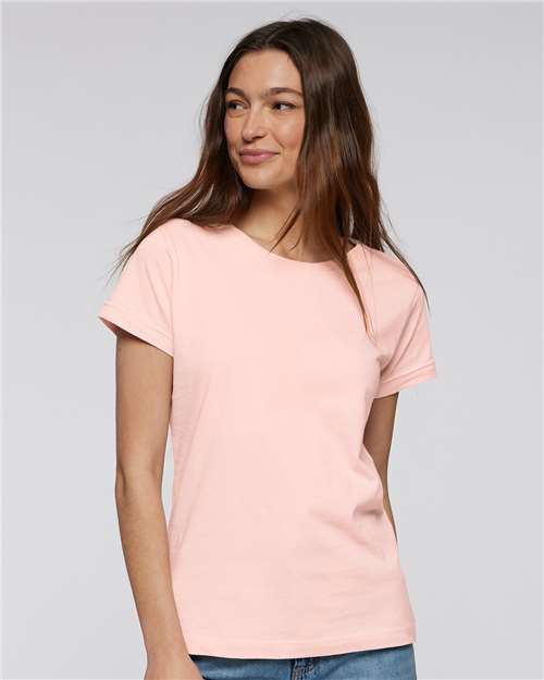 LAT Women's Fine Jersey Tee 3516 - Blush