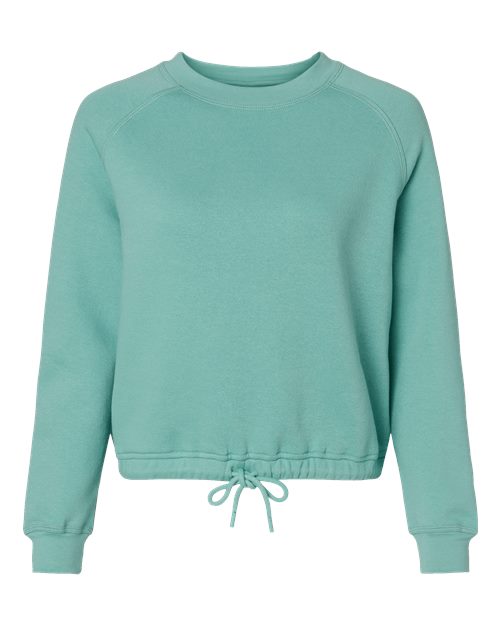 LAT Women's Relaxed 3-End Boxy Fleece Crewneck Sweatshirt 3528